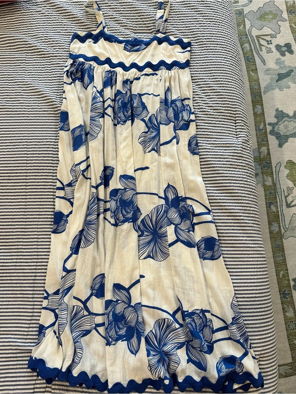 Blue and White Coastal Sundress - XL - Summer Style - Picture 12 of 12